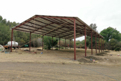 Steelworks storage canopy