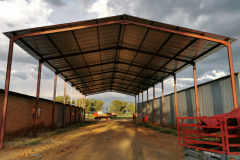 Steelworks storage shed