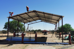 Steelworks canopy in progress